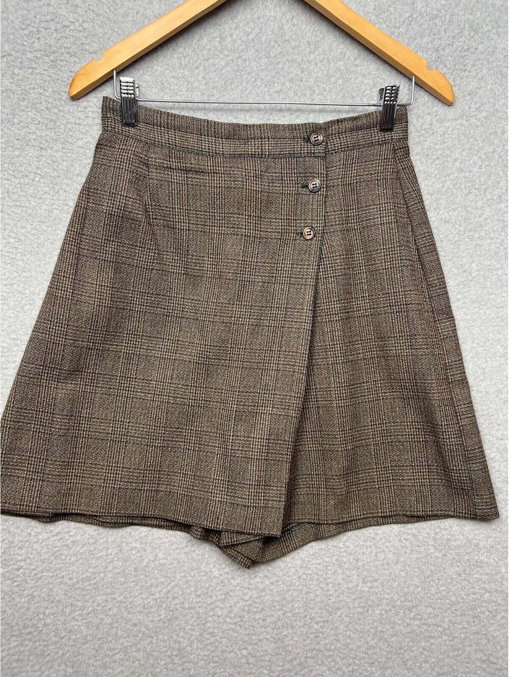 Maggie Lawrence Plaid Skort Shorts Skirt Womens 10 Vintage 90S Y2K Preppy Rachel